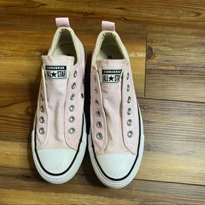 Converse Pink Slip Ons